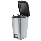 Planet Pedálos szemetes kuka SLIM, műanyag, ECO antracit, 25L