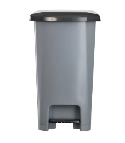 Planet Pedálos szemetes kuka SLIM, műanyag, ECO antracit, 40L
