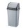Planet Billenőfedeles szemetes kuka, műanyag, szürke/antracit, 70 L