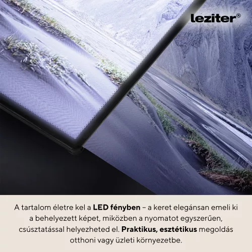 Plakátkeret led világítással 297x420 mm A3