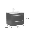 Vario Clam 60 dulap inferior cu lavoar