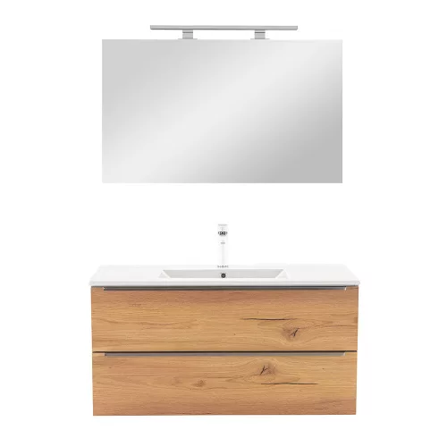Vario Trim 100 komplett mobilier baie alb-stejar