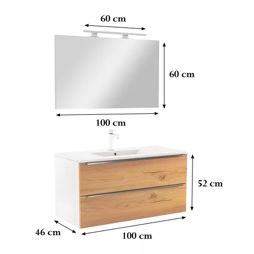 Vario Trim 100 dulap inferior cu lavoar