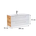 Vario Clam 100 dulap inferior cu lavoar