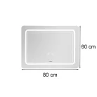 Vid 80 Spiegel mit LED-Beleuchtung