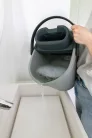 York felmosó szett ovális vödörrel, szintetkus lapos moppal, nyéllel, préssel, szürke