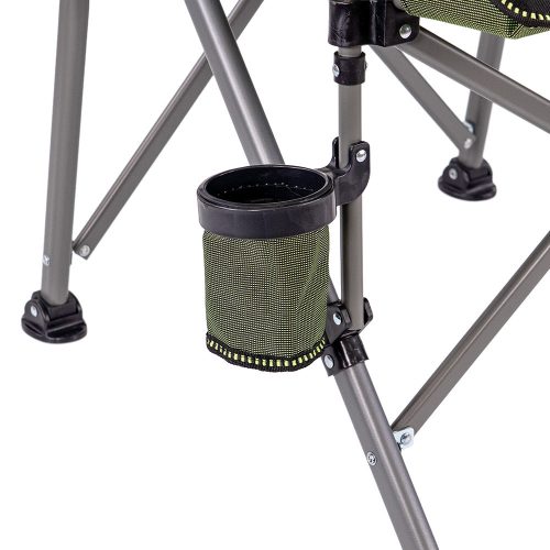 Leziter Comfort Plus karfás horgász szék pohártartóval zöld