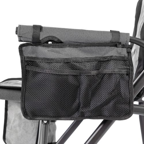 Leziter Premium fűthető karfás horgász szék pohártartóval szürke