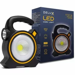 Zelux 10W rechargeable solar floodlight