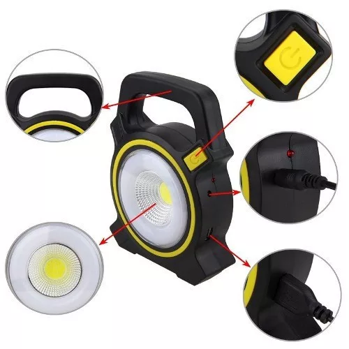 Zelux 10W rechargeable solar floodlight