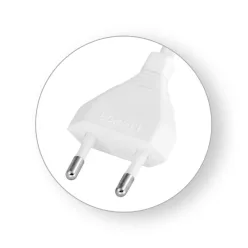 Commel Power Cable 2.5 A 250 V ~, White 2x0.75 / 2 m