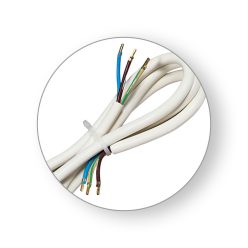   Commel csatlakozó kábel tűzhelyhez 400 V ~ 12000 W, Fehér 5G2,5 / 1,5 m